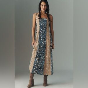 Anthropologie CeliaB Noctis Embellished Midi Dress Sz M NWT